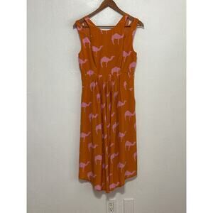 RARE Anthropologie Charlotte by Charlotte Taylor "Dromedary" Camel Dress 6